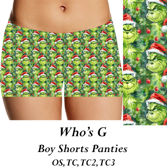 WHOS G  - Womens Panties - PREORDER CLOSES 8/31