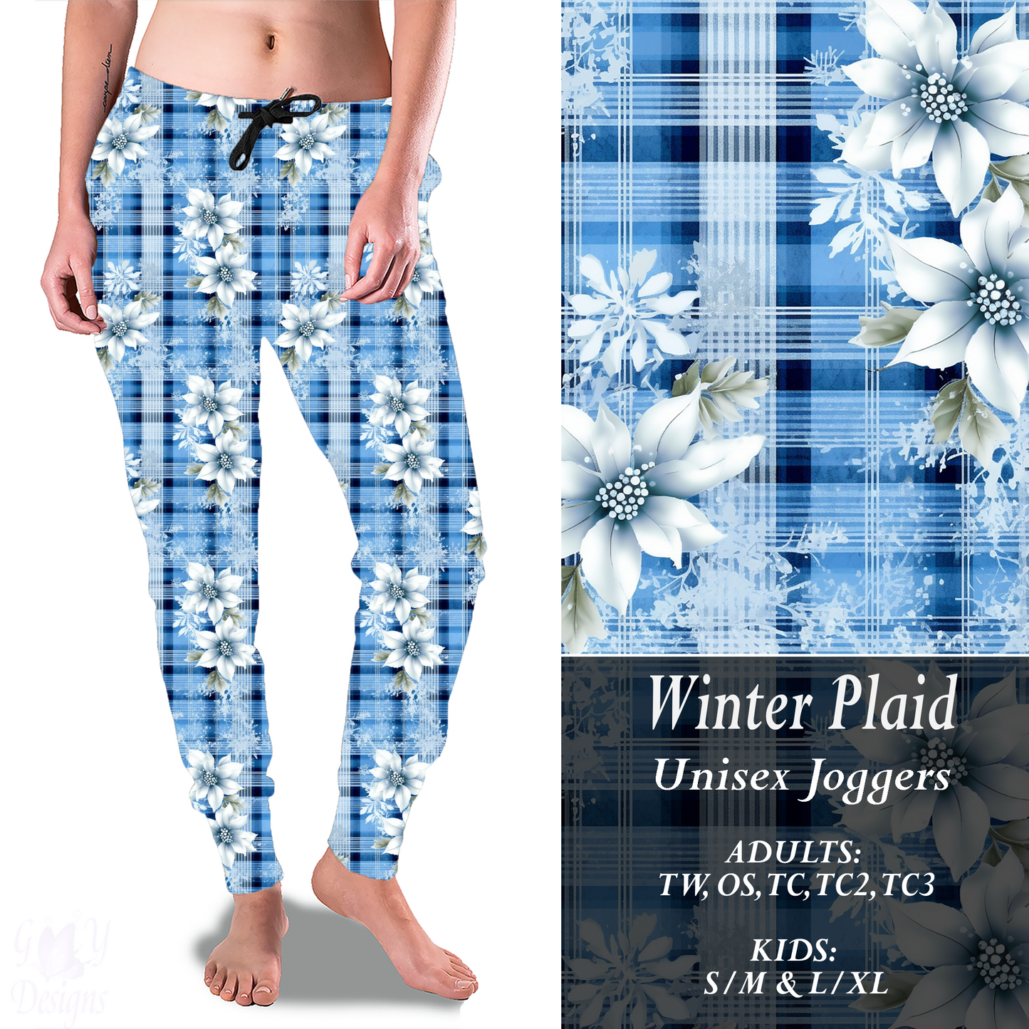 WINTER PLAID Joggers Preorder Closes 9/2