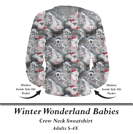 WINTER WONDERLAND BABIES  - Crew Sweatshirt w/Pockets - Preorder Closes  8/31