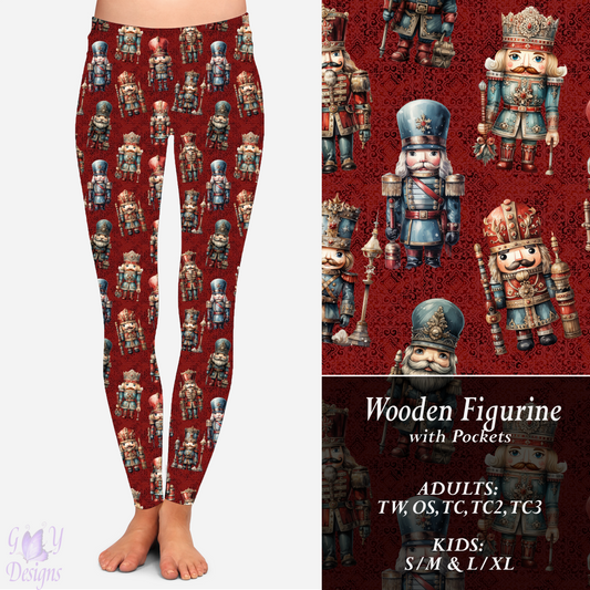 WOODEN FIGURINE  LEGGINGS Preorder Closes 9/8