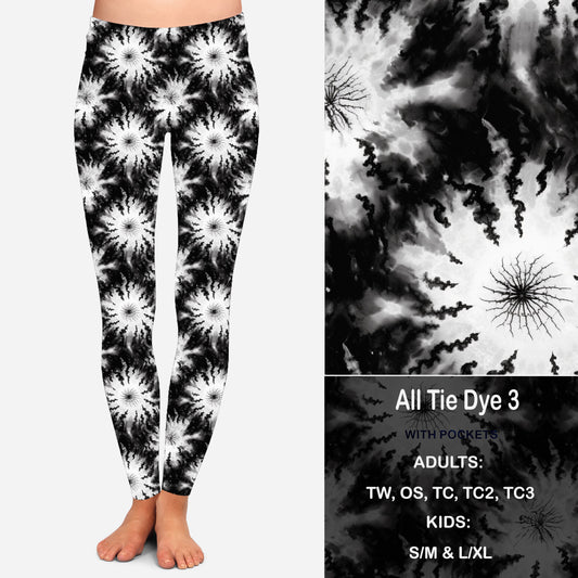 All Tie Dye 3 Leggings with Pockets