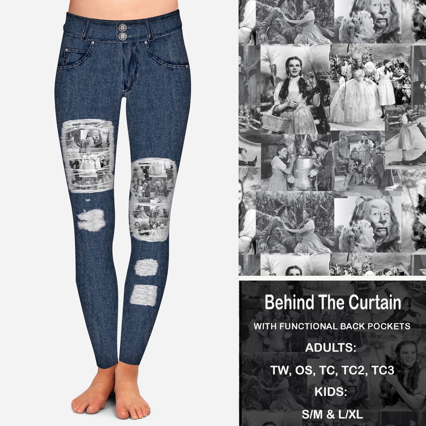 Behind The Curtain Peekaboo Leggings with Pockets