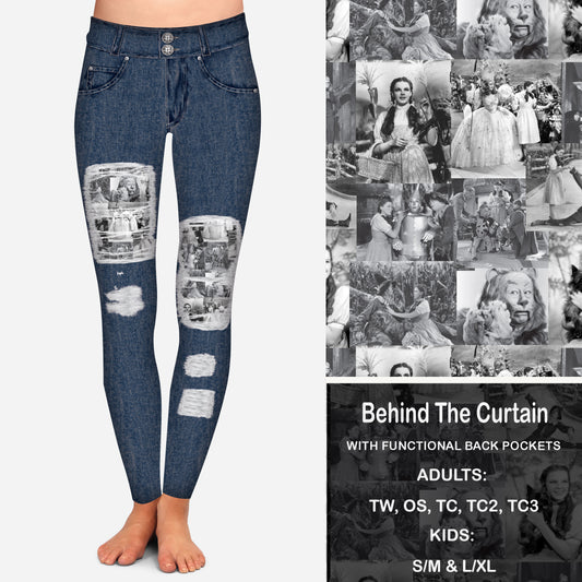 Behind The Curtain Peekaboo Leggings with Pockets