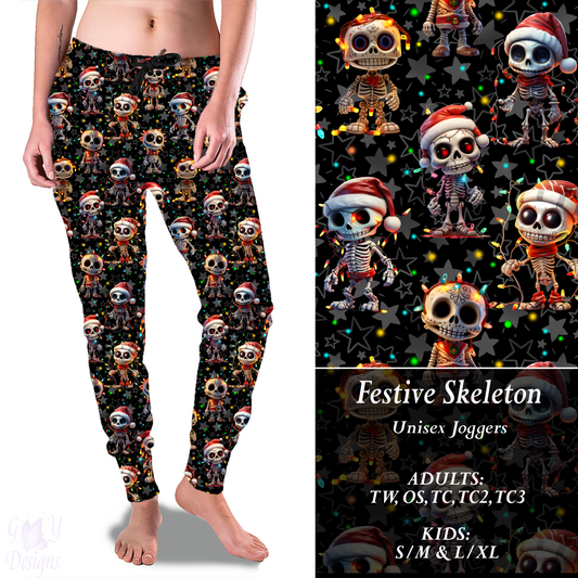 FESTIVE SKELETONS Joggers Preorder Closes 9/8