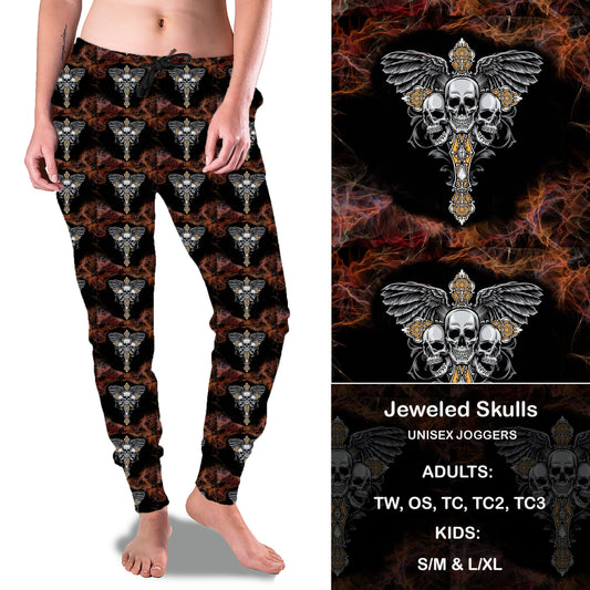 Jeweled Skulls Full Joggers