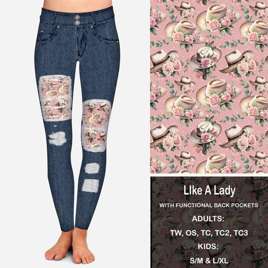 Like A Lady Peekaboo Leggings with Pockets