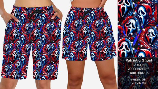 Patriotic Ghost - Jogger Shorts