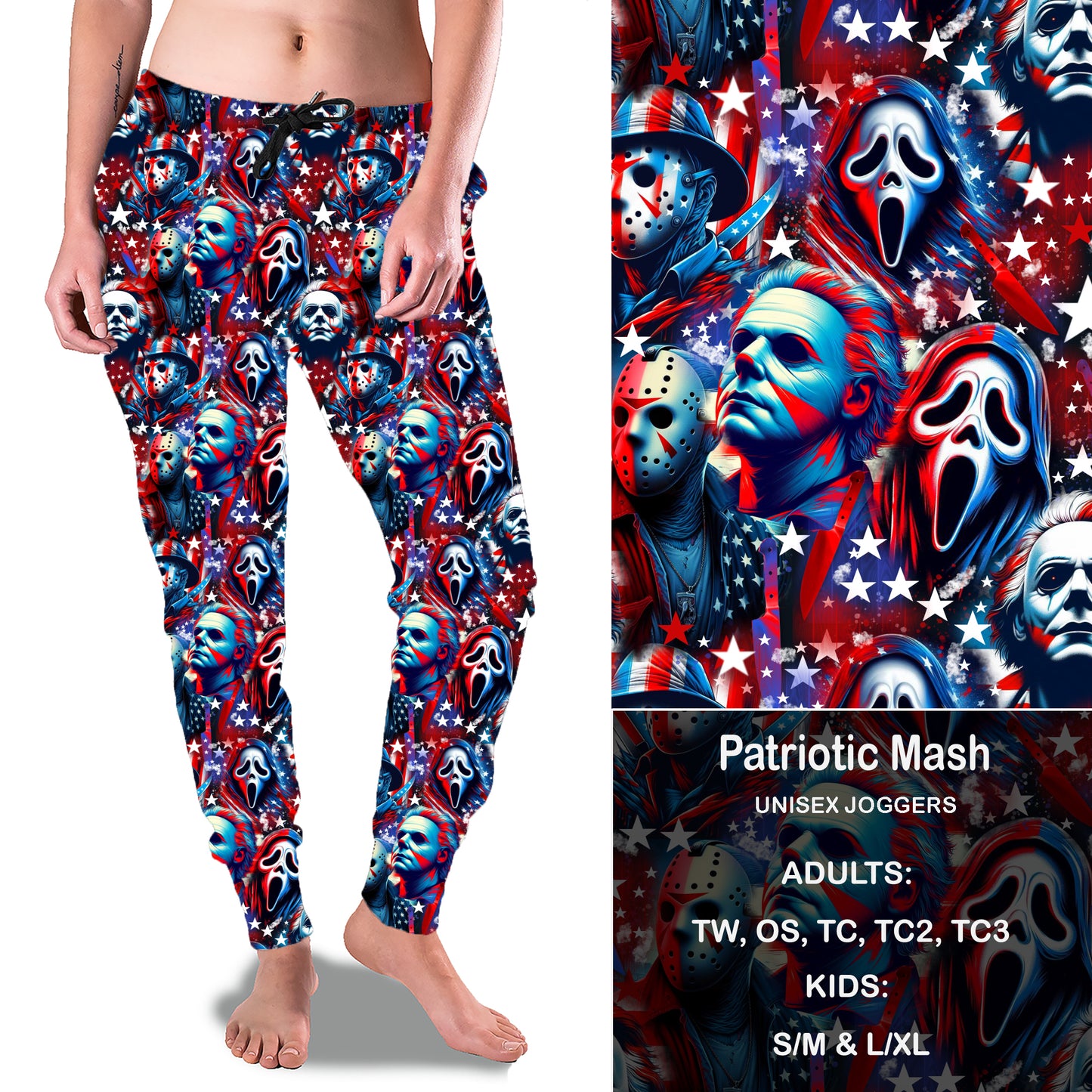 Patriotic Mash - Full & Capri Joggers