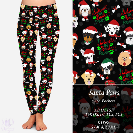 SANTA PAWS LEGGINGS Preorder Closes 9/8