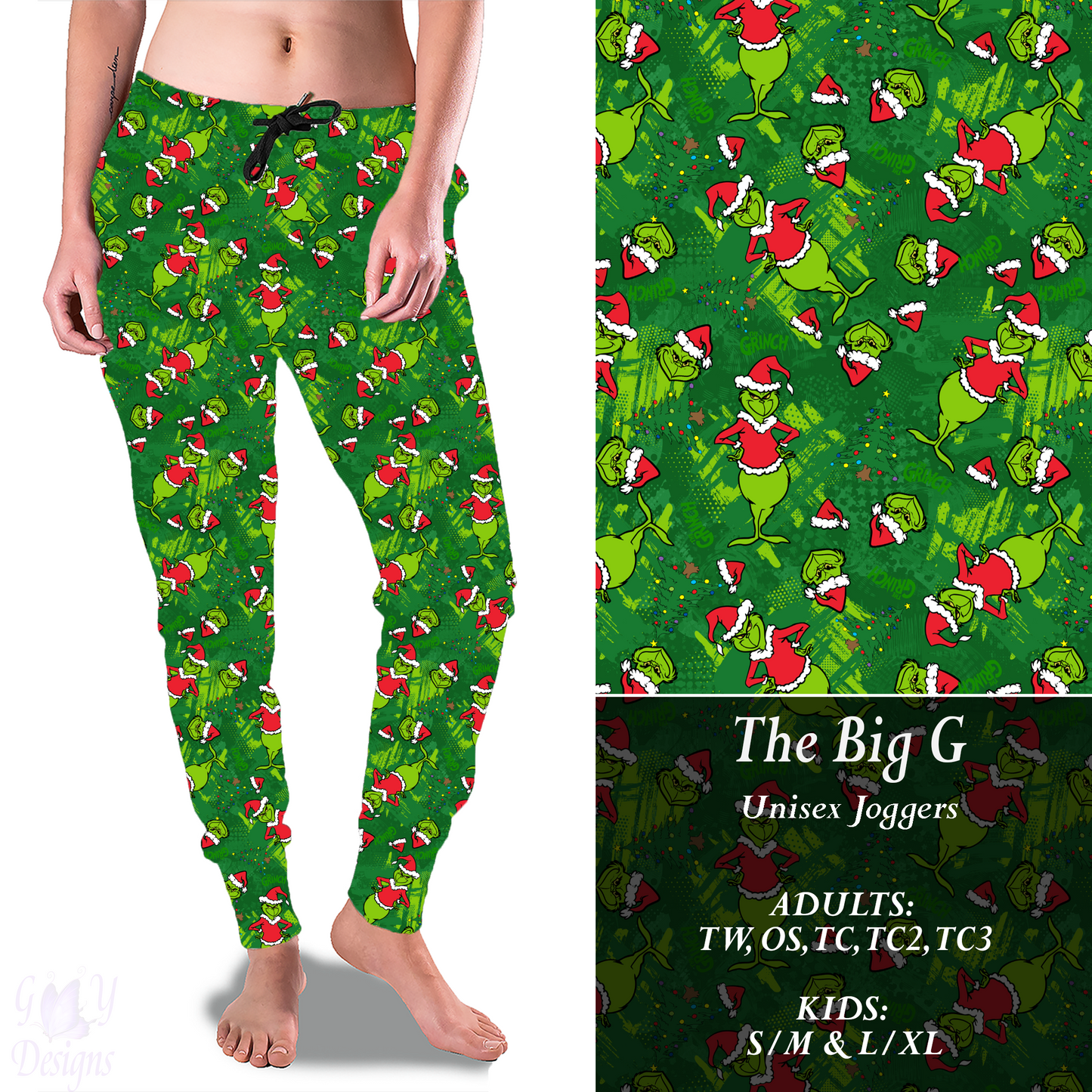 THE BIG G Joggers Preorder Closes 9/8