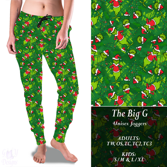 THE BIG G Joggers Preorder Closes 9/8