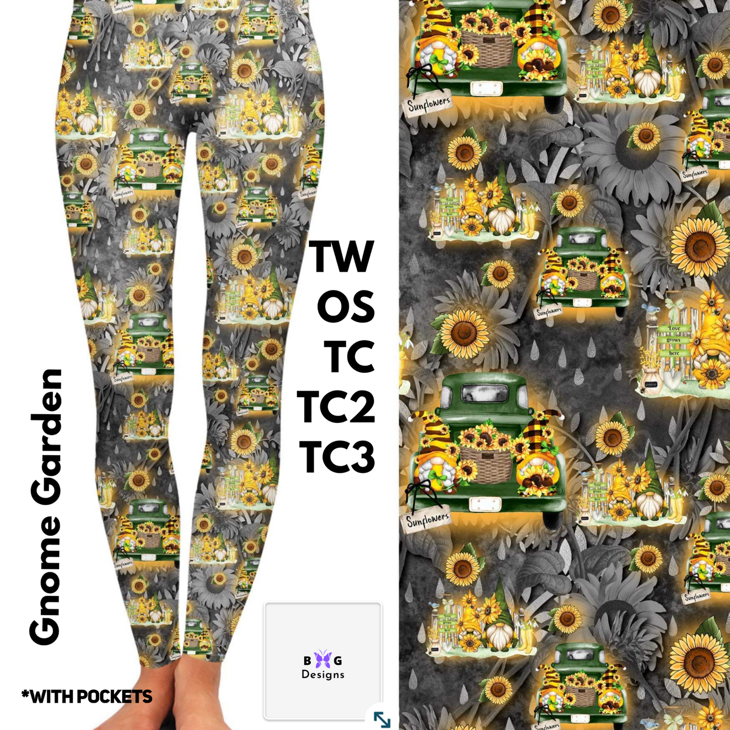 Gnome Garden - Leggings with Pockets