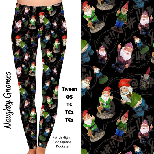 Naughty Gnomes - Leggings with Pockets