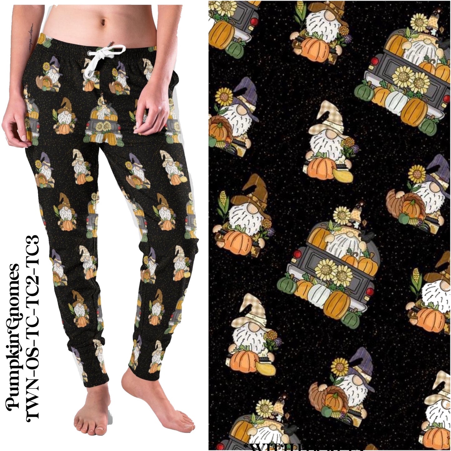 Pumpkin Gnomes - Full Joggers