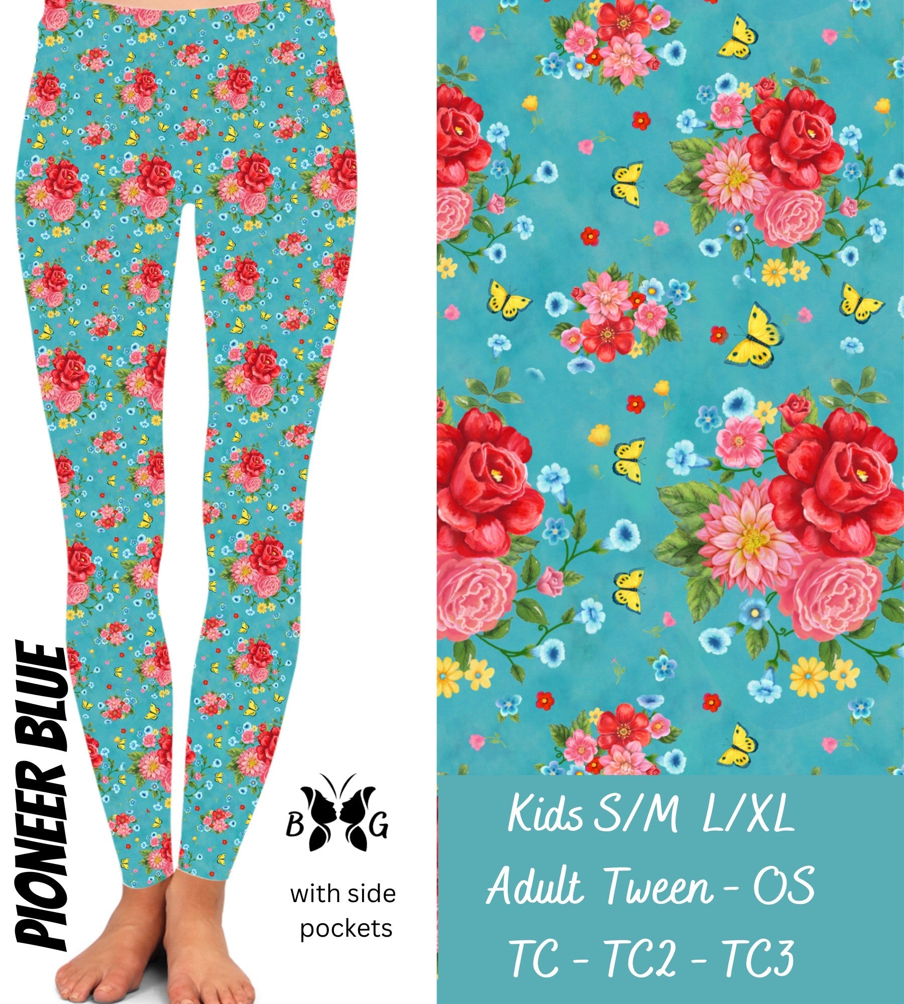 Pioneer Blue Leggings With Pockets Gydesignws Pioneer blue leggings with pockets gydesignws