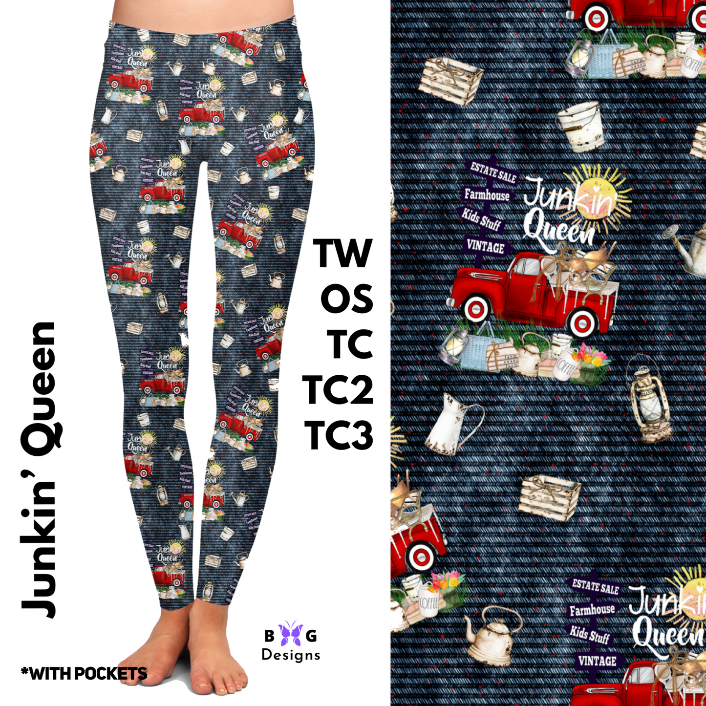 Junkin' Queen - Leggings with Pockets