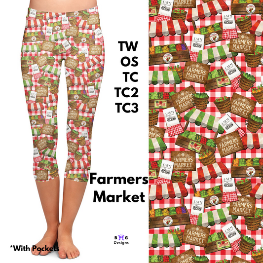 Farmers Market - Capri Leggings with Pockets