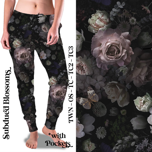 Subdued Blossoms - Full & Capri Joggers